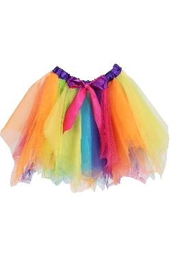 GONNA DI TULLE MULTICOLORE LUSSO
